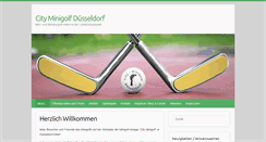 Desktop Screenshot of cityminigolf.de